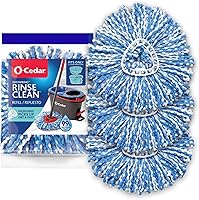 Vista 8 de O-Cedar EasyWring RinseClean - Recambio de microfibra para trapeador giratorio, 1 paquete, color azul