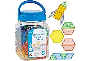 edxeducation Translucent Linking Cubes - Set of 120 Mini Pattern Blocks