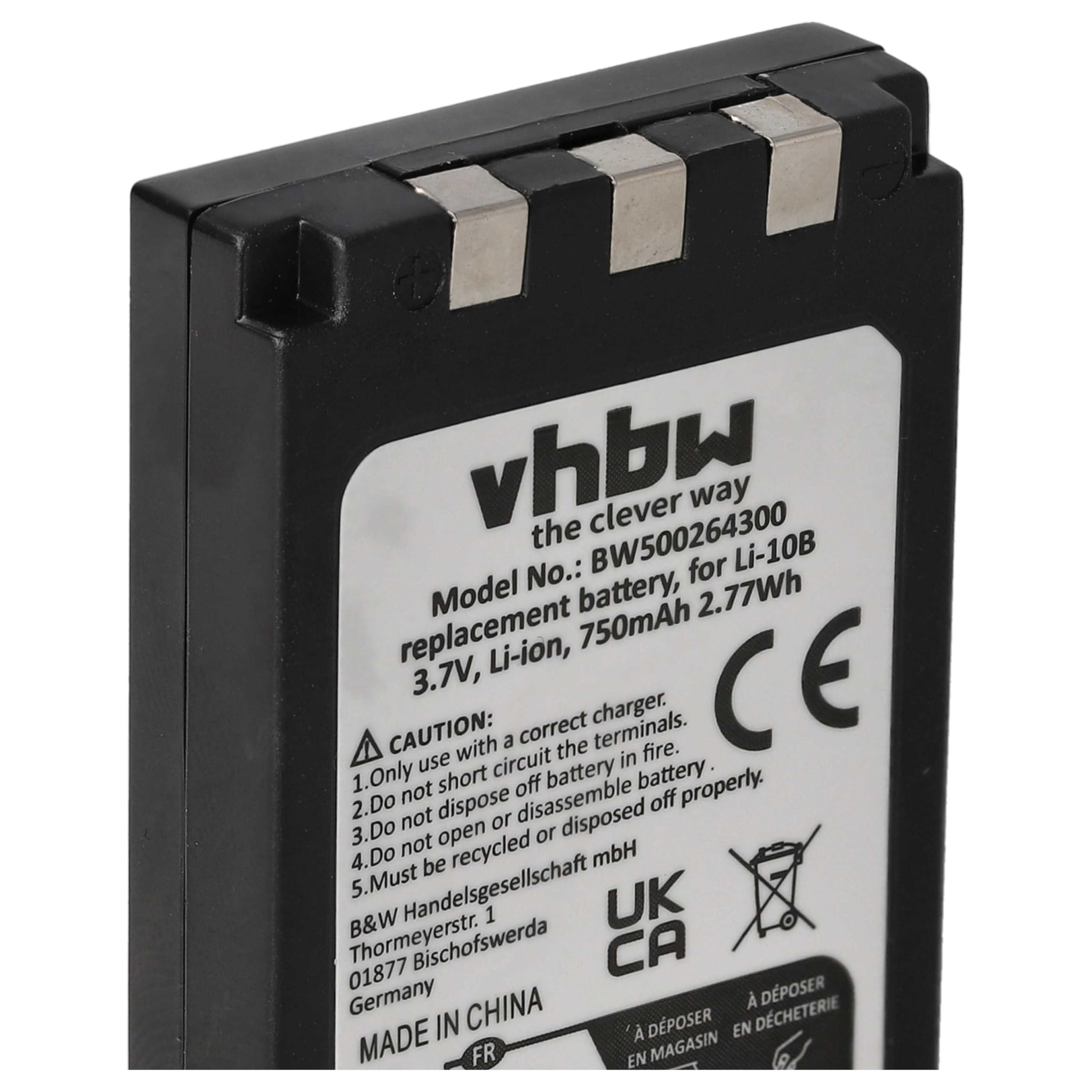 VHBW 3 x accu set 600mAh compatibel met camera Olympus mju 1010, mju