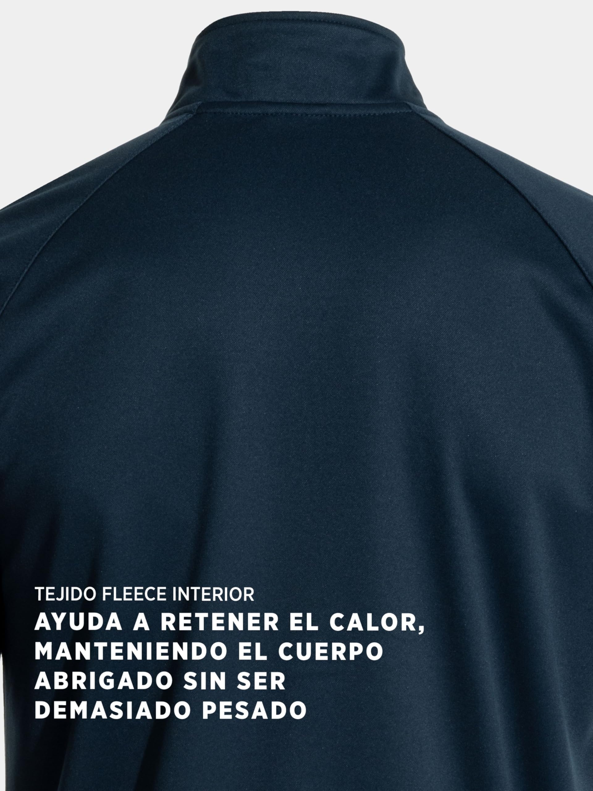 Joma- Sudadera para Hombre , 6XS - 3XL - Cálida y Transpirable, Evita entrada de Frío con Media Cremallera, Bajo y Puños en Rib - Faraón