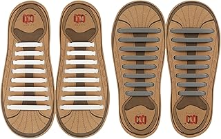 INMAKER No Tie Shoelaces, Pack of 2, Elastic Shoe Laces for Kids and Adults