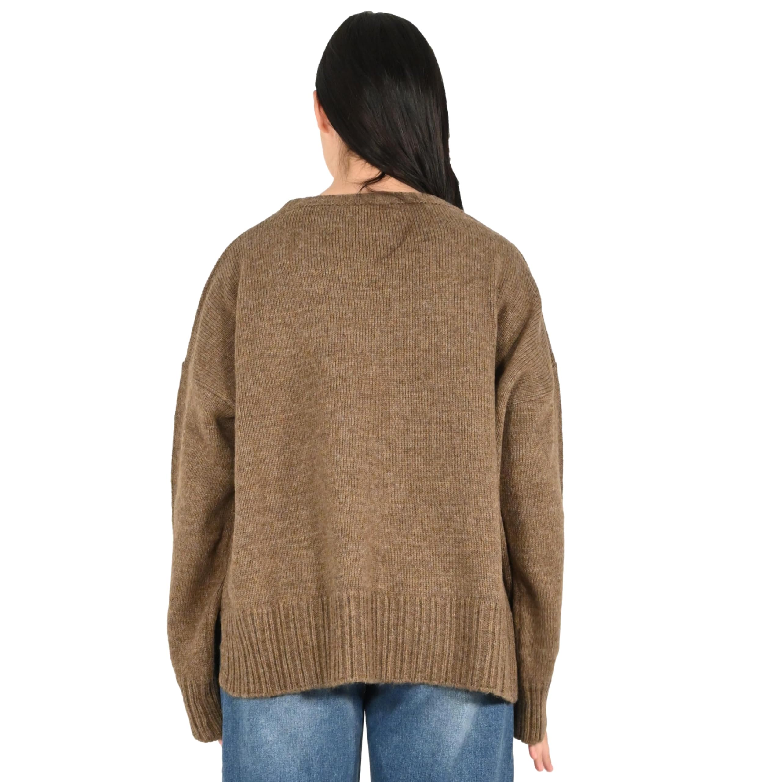 Kontatto maglia donna tortora ribes 3M0968C
