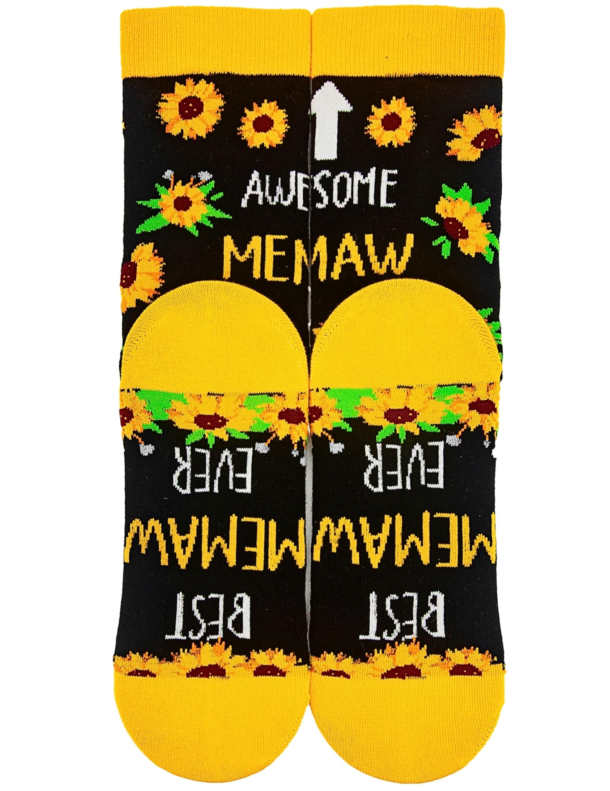InnoBeta Memaw Gifts, Mothers Day Gifts for Memaw, One Size Crew Socks on Mother's Day, Christmas, Birthday