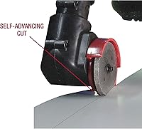 Vista 6 de Malco TurboShear TSPC1 - Cortador de panel rotativo - Accesorio de taladro para cortar metal, vinilo, techos acanalados y paneles de pared - Ruedas