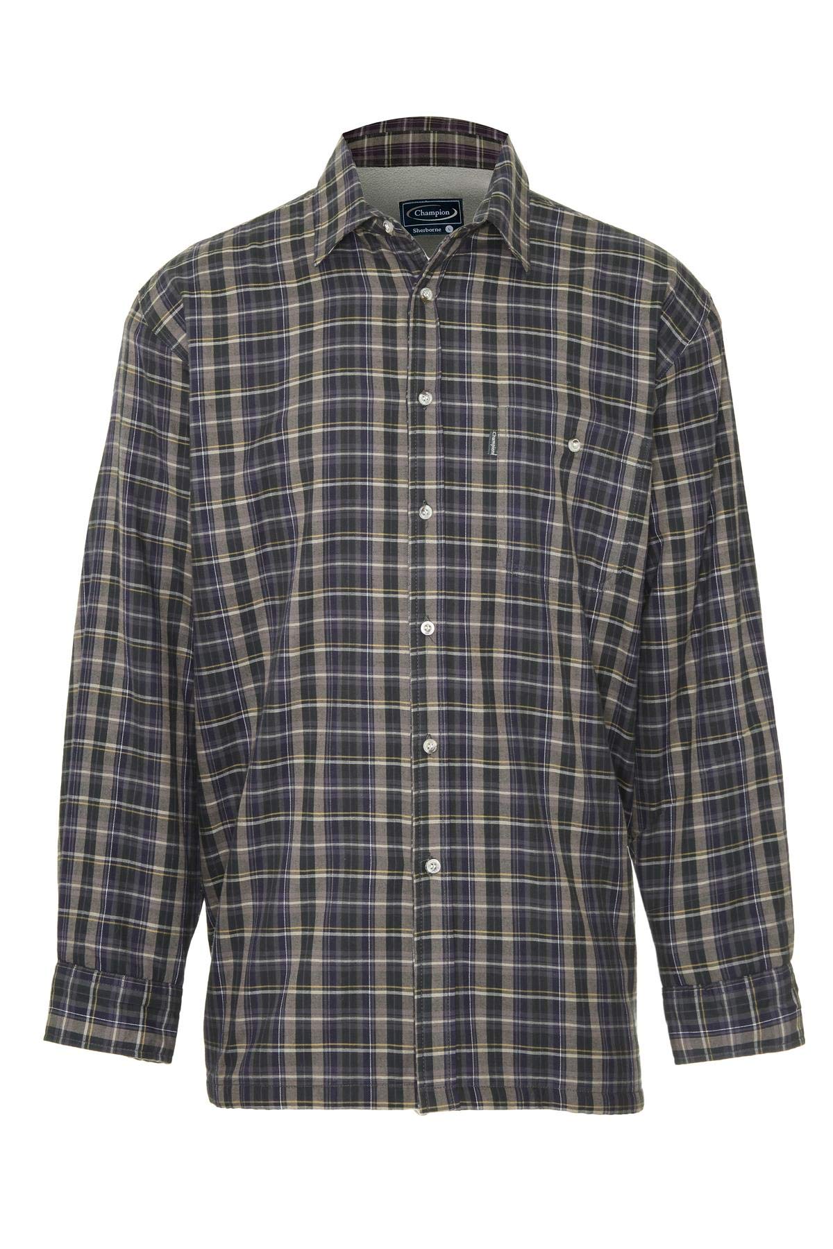 Walker And Hawkes Men's Olive - Champion Fleece Lined Heathfield Country Shirt - 3X-Large (48'')