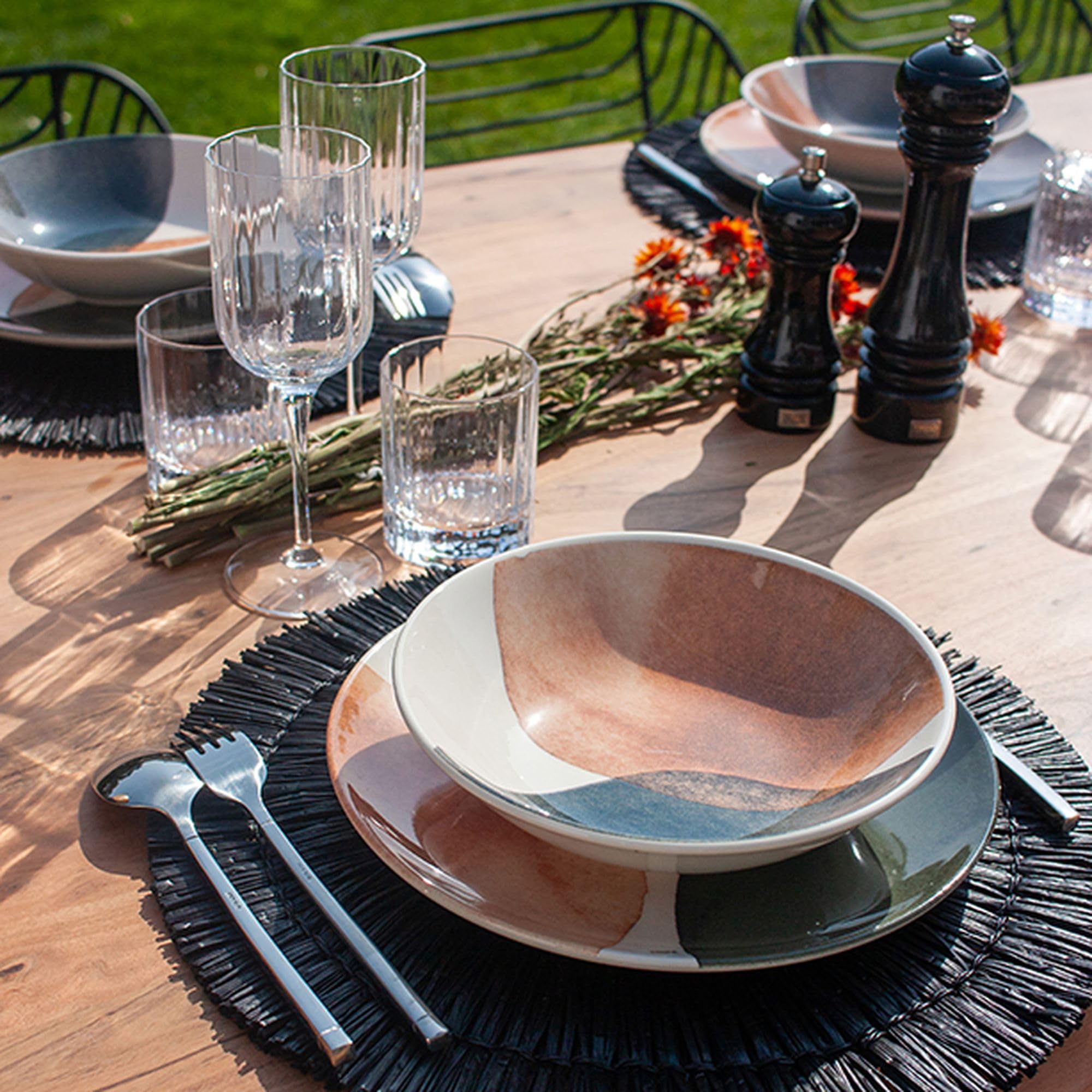 NOVASTYL - Lot 36 assiettes gaia en grès - 2614912