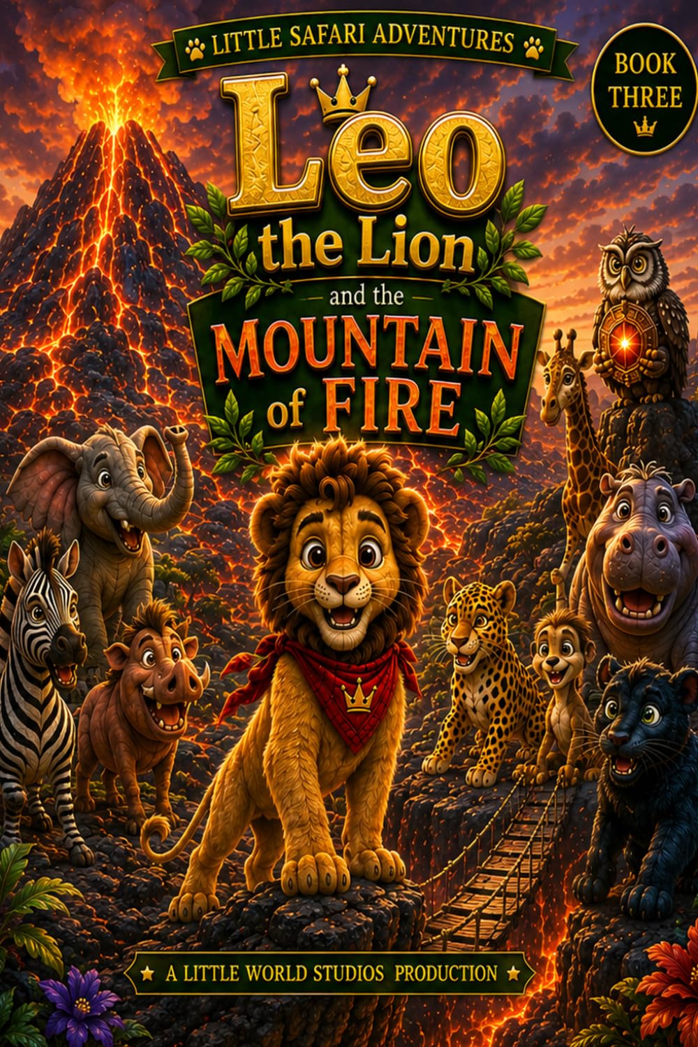 Leo The Lion mountain of Fire: 3 (Little Safari Adventure)