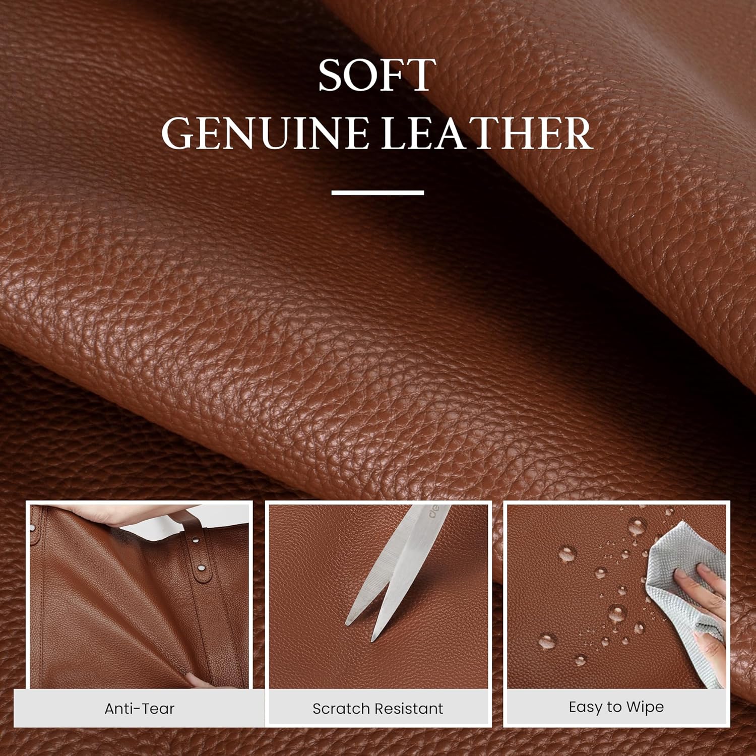 befen Genuine Leather Laptop Tote Bag for Women, Womens 15 Inch Computer Bags Work Totes Purse Shoulder Purses Handbags - Image 7
