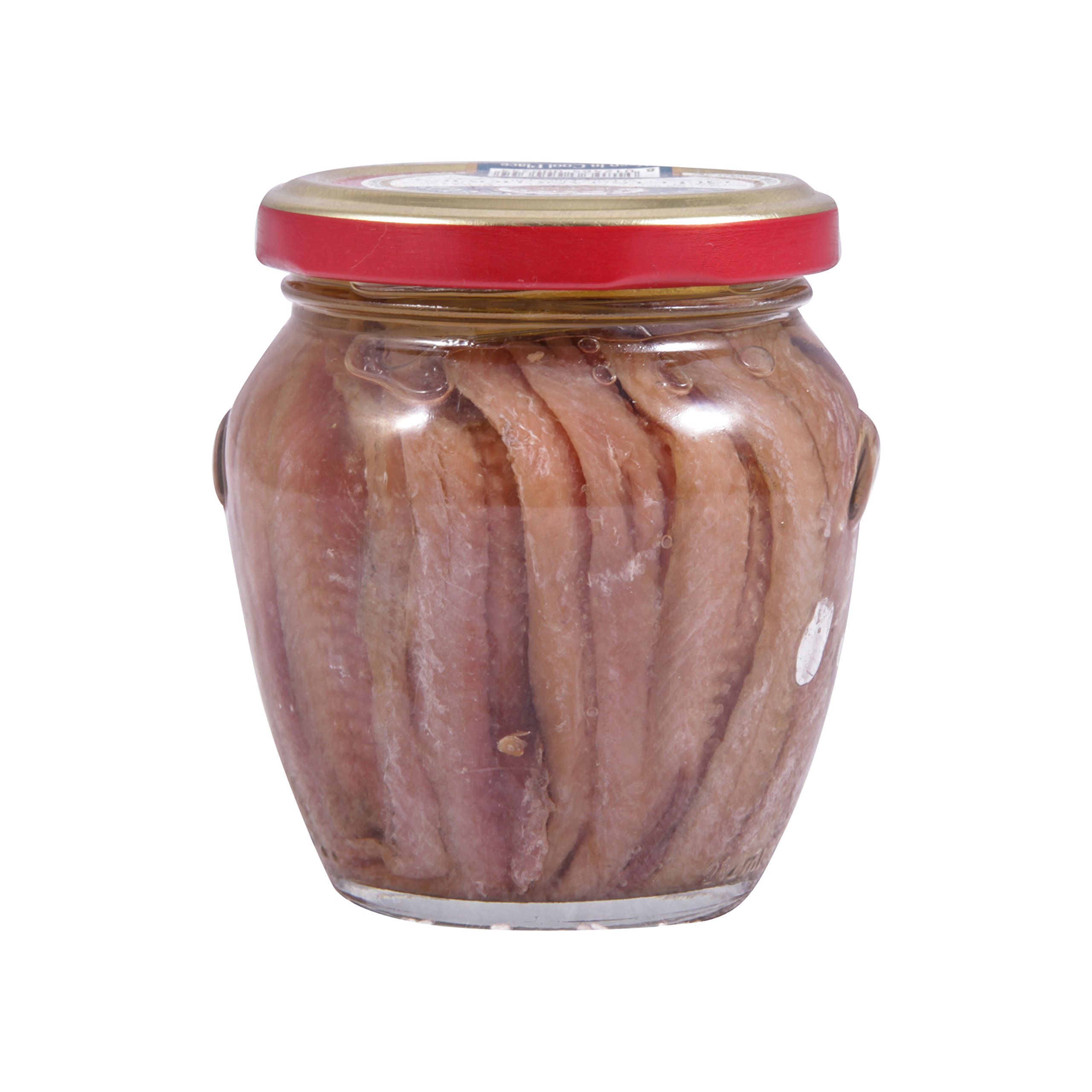 Agostino Recca Fillets of Anchovies in Olive Oil, 200 Gram 7.05 OZ Net Wt