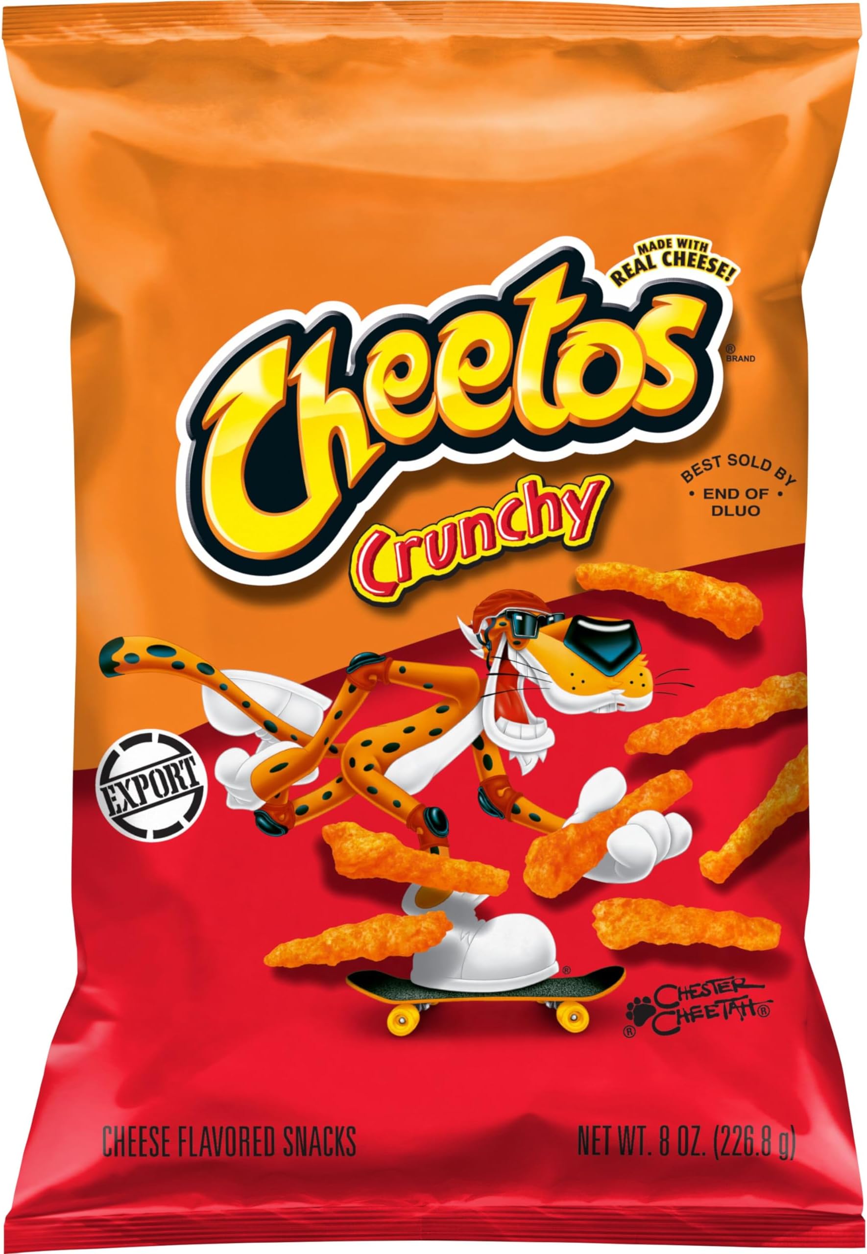 Frito Lay Cheetos Crunchy Cheese Flavored Snack, 8 oz ℮ 226.8 g