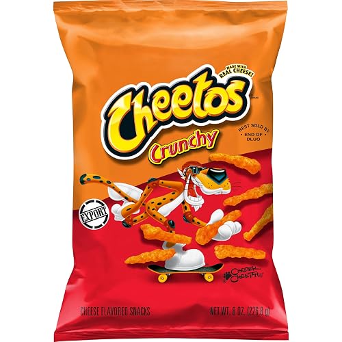CHEETOS Crunchy Cheese Flavoured Large Bag 226 Gram - UK Seller - Cheese - 226 g (Pack of 1)