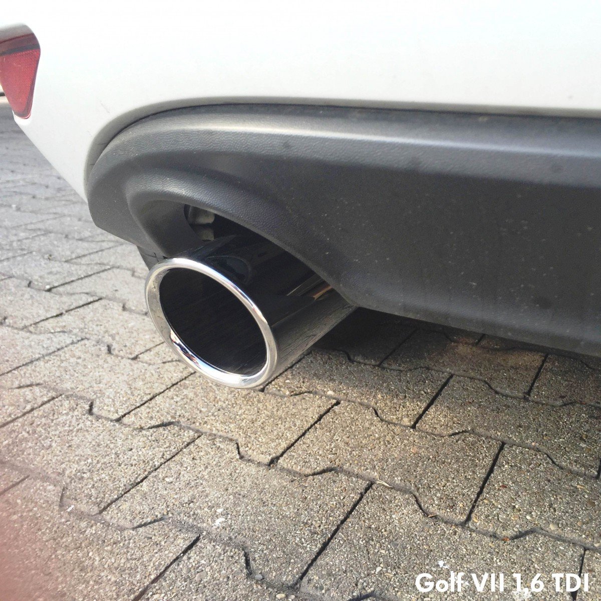 Volkswagen VW Terminale di Scarico, Cromato, 65 mm