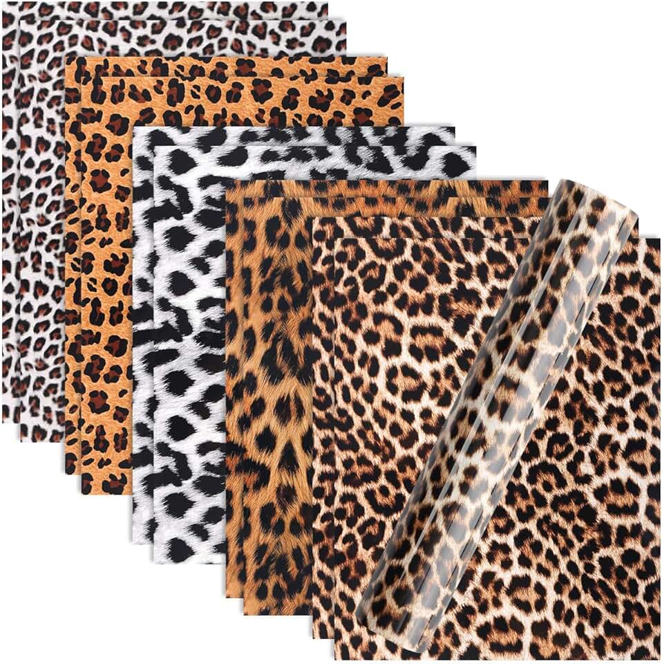 leopard print vinyl for cricut