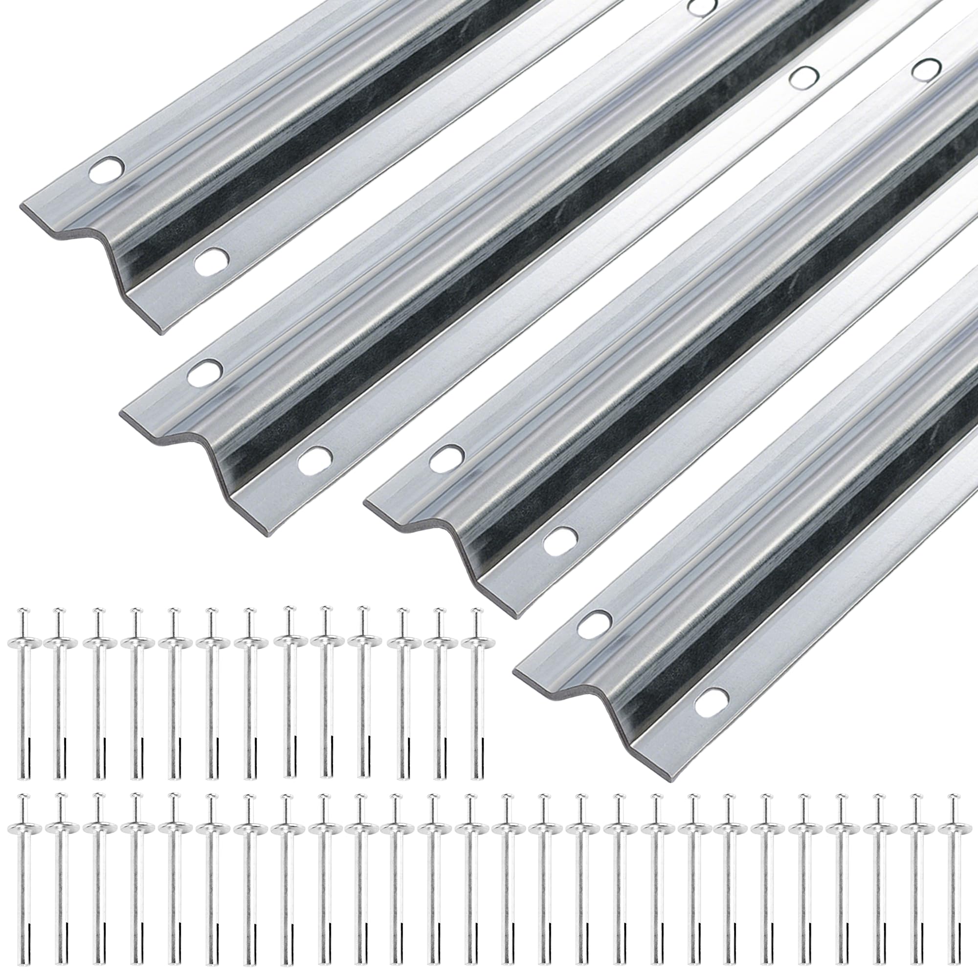 Photo 1 of ***STOCK PHOTO FOR REFERENCE ONLY***Mindoub 24 Ft Galvanized V-Track Sliding Gate Hardware
