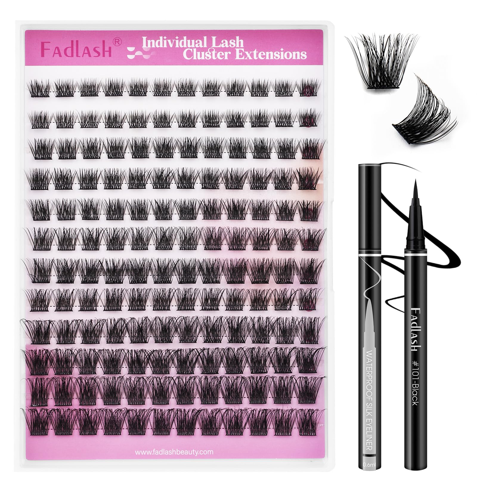 FADLASH Lash 120pcs 0.07mm D Curl 8-16mm 40D Mixed Trays Customizable DIY Eyelash Extensions for Beginners — view 165