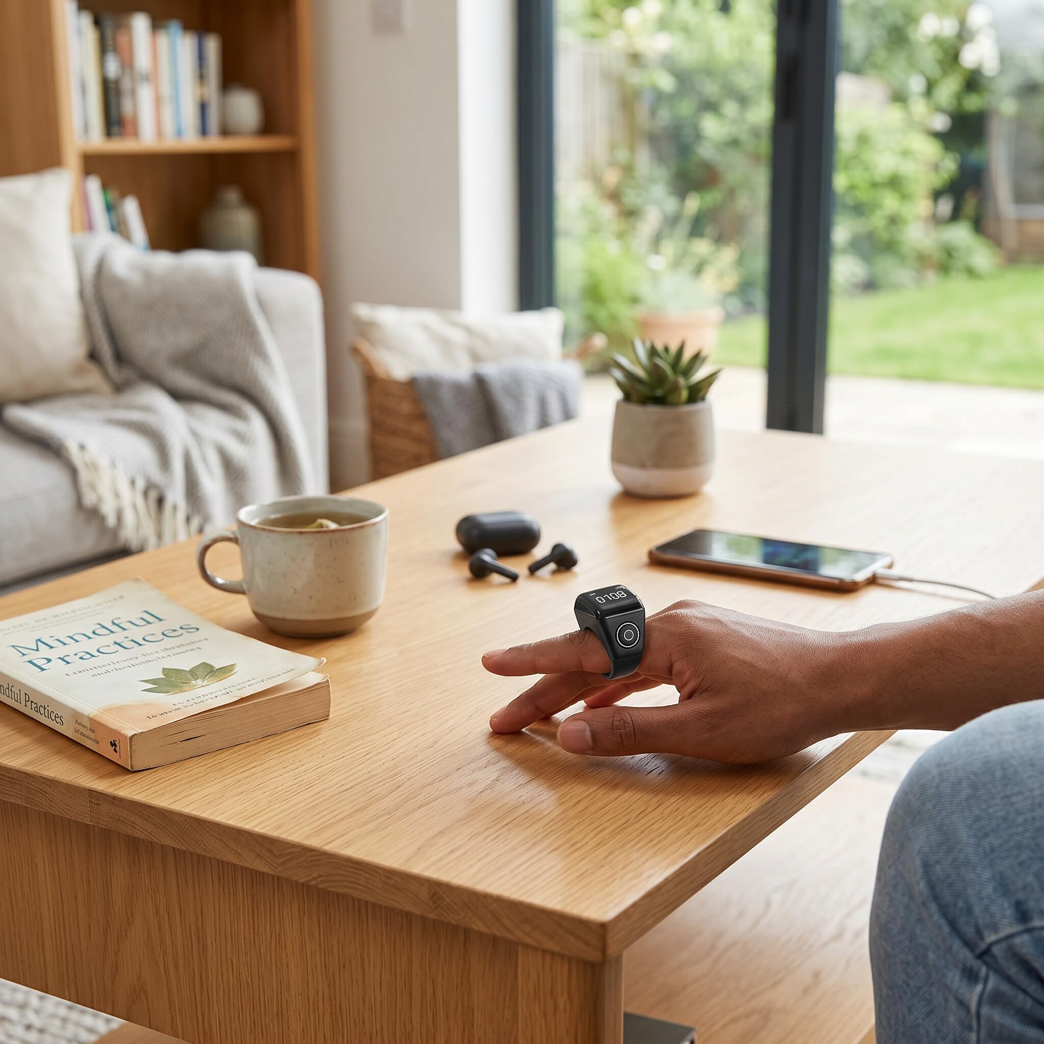 SIXRUN Compteur de Doigts électronique, Chapelet Numérique, Compteur Intelligent de Clics Manuel, étanche IP67 pour Le Sport, Le Fitness, Le Suivi des Prières