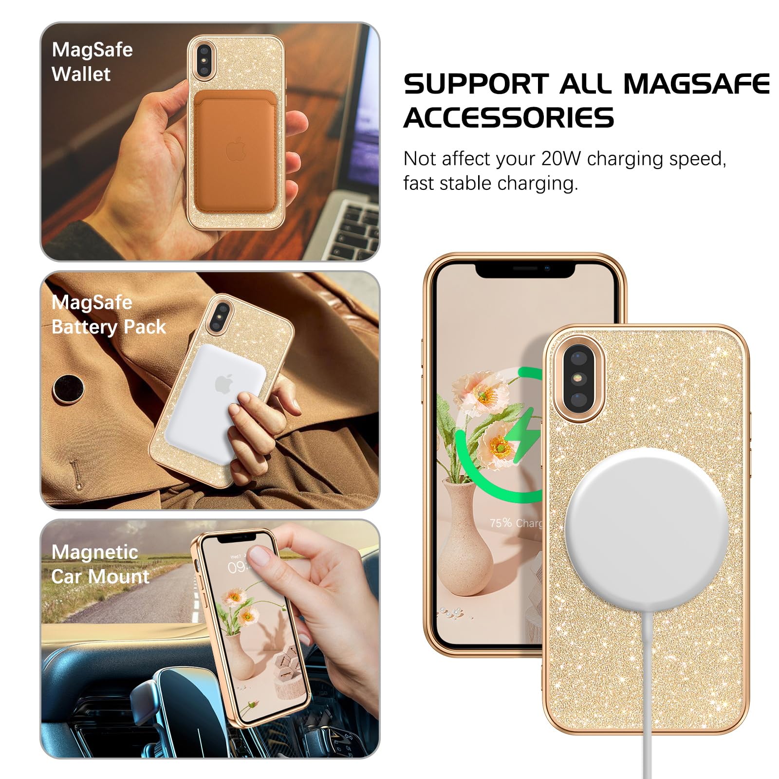 Amazon.com: DOMAVER Case for iPhone X and iPhone Xs Case with