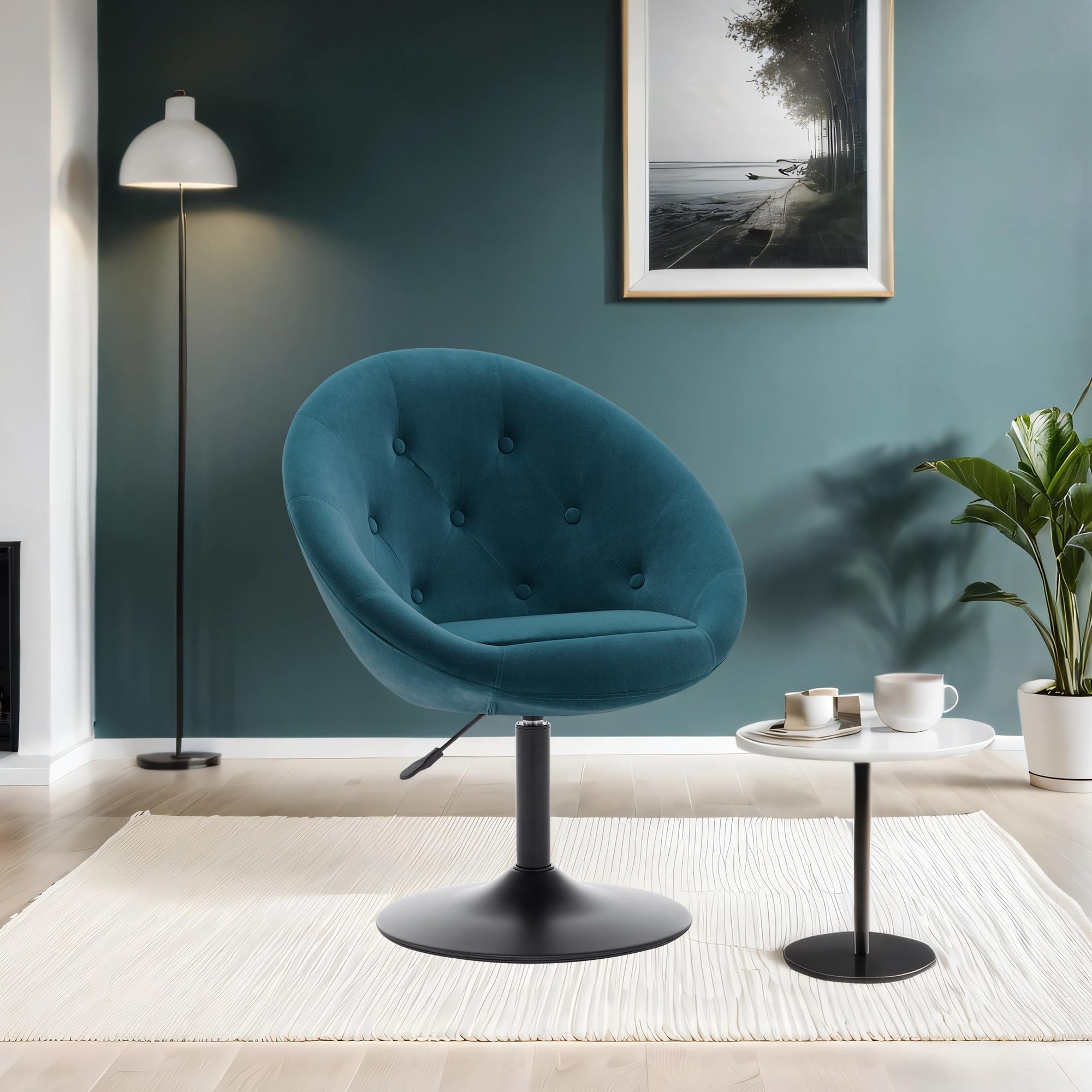 Duhome Esszimmerstuhl 2er Set - Samt Polsterstuhl Mit Retro Design Für Küche & Wohnzimmer