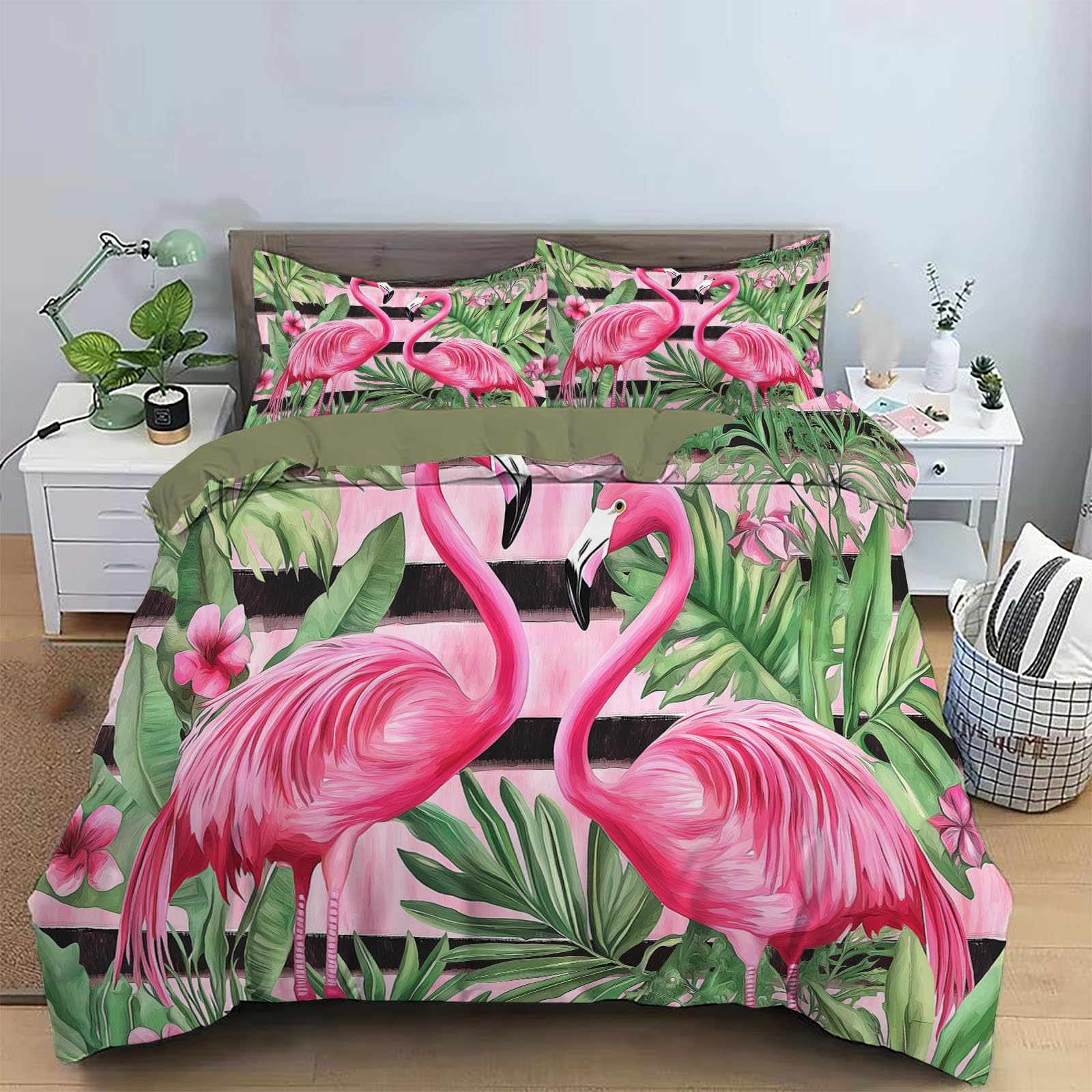Housse de couette 200x200cm avec fermeture éclair et motif arbre de vie