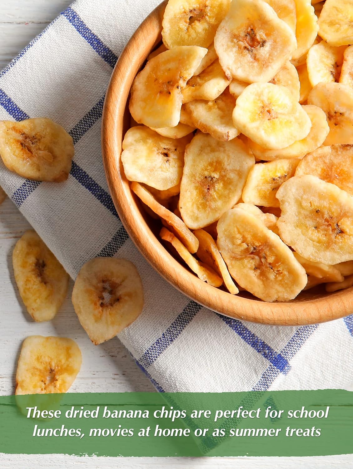 NUTS U.S. - Banana Chips | Dried and Sweetened | All Natural | Vegetarian |Non GMO and Gluten Free | Packed in a Resealable Bag (3 LBS)