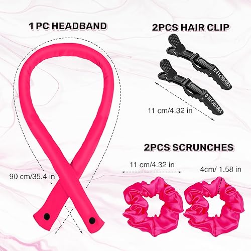 Miniatura 4 de Juego de rizadores de cabello sin calor, kit de diadema de varilla rizadora sin calor para rizos sin calor durante la noche, rizadores de pelo para