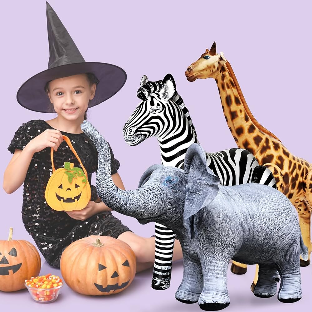 ワイルドライフ Amazon | Jet Creations ワイルドライフサファリ 空気注入式動物