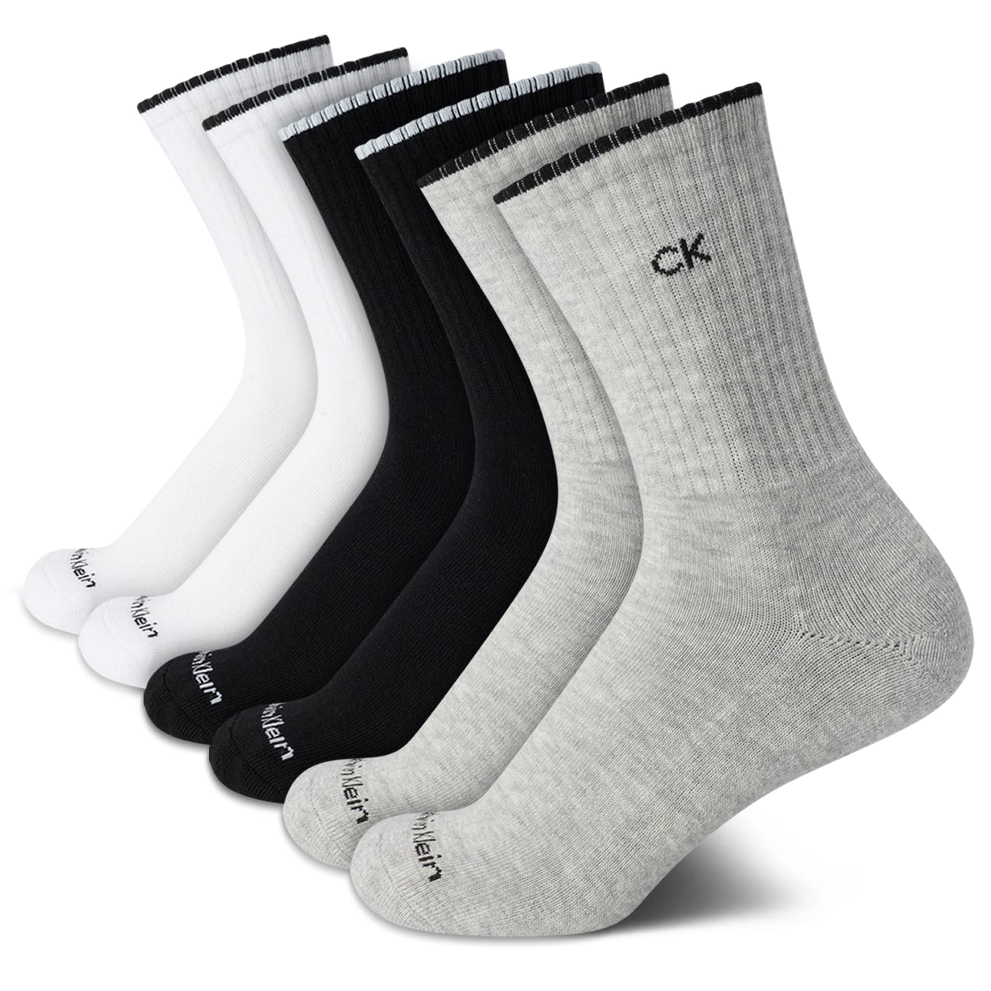 Calvin Klein Women's Socks - Cushion Athletic Crew Socks (6 Pack)