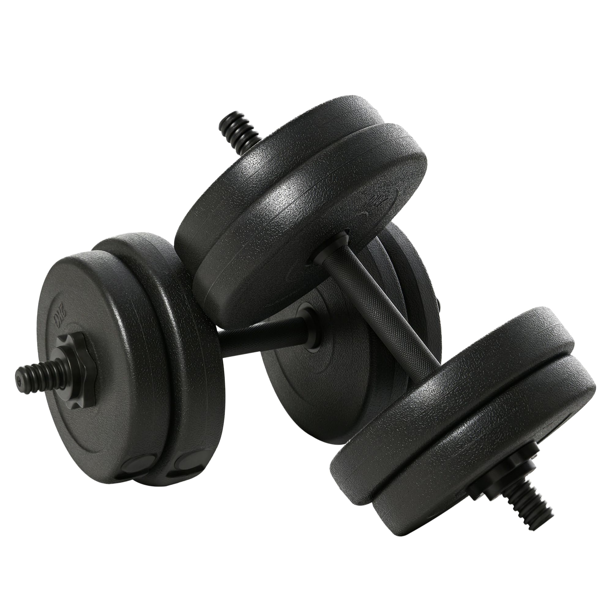 HOMCOM Set Manubri Palestra 20kg (4x2.5kg, 4x2kg), Pesi Palestra con 8 Dischi da 2kg, 2.5kg, Ø25mm, per Allenamento a Casa