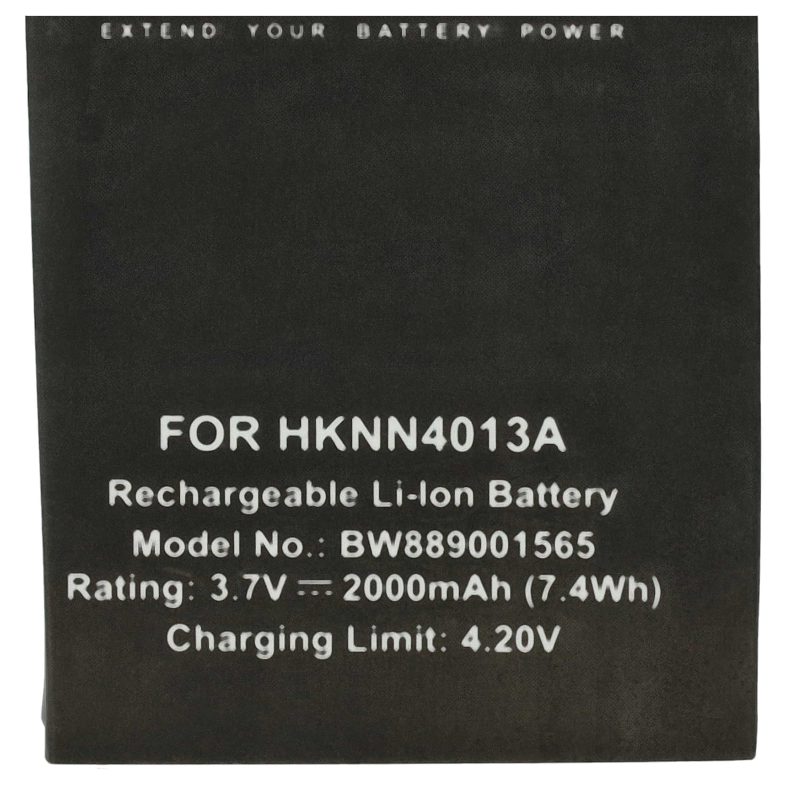 2x batteria sostituisce Motorola BT90, BT110, BT90, HKLN4440B, BT110, BT60 per radio (2000mAh, 3,7V, Li-Poly)
