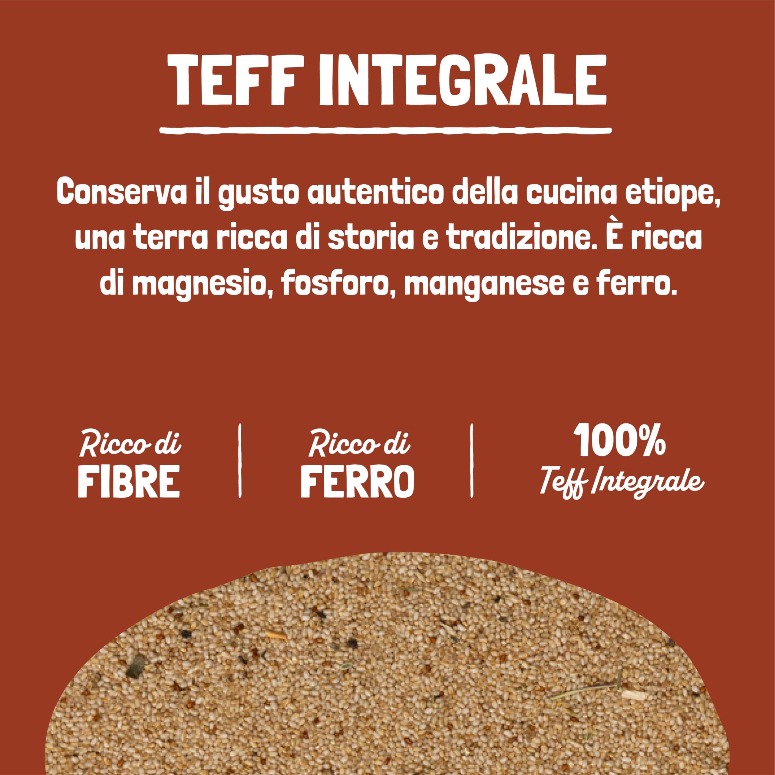 Felicia, Penne Rigate di Teff Integrale, Pasta Biologica Ricca Fonte Fibre, Ferro, di Magnesio e di Fosforo, Conserva il Gusto Autentico della Cucina Etiope, Vegan, Box da 12 Confezioni