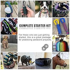 550 Paracord Type III - Survival Paracord Bracelet Rope Kits - Tent Rope Parachute Cord Combo Crafting Kits, Many Colors of Outdoor Survival Rope - Great Gift (24 Color)