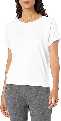 Andrew Marc Women's Performance Short Puff Sleeve Puffed SS Pullover
