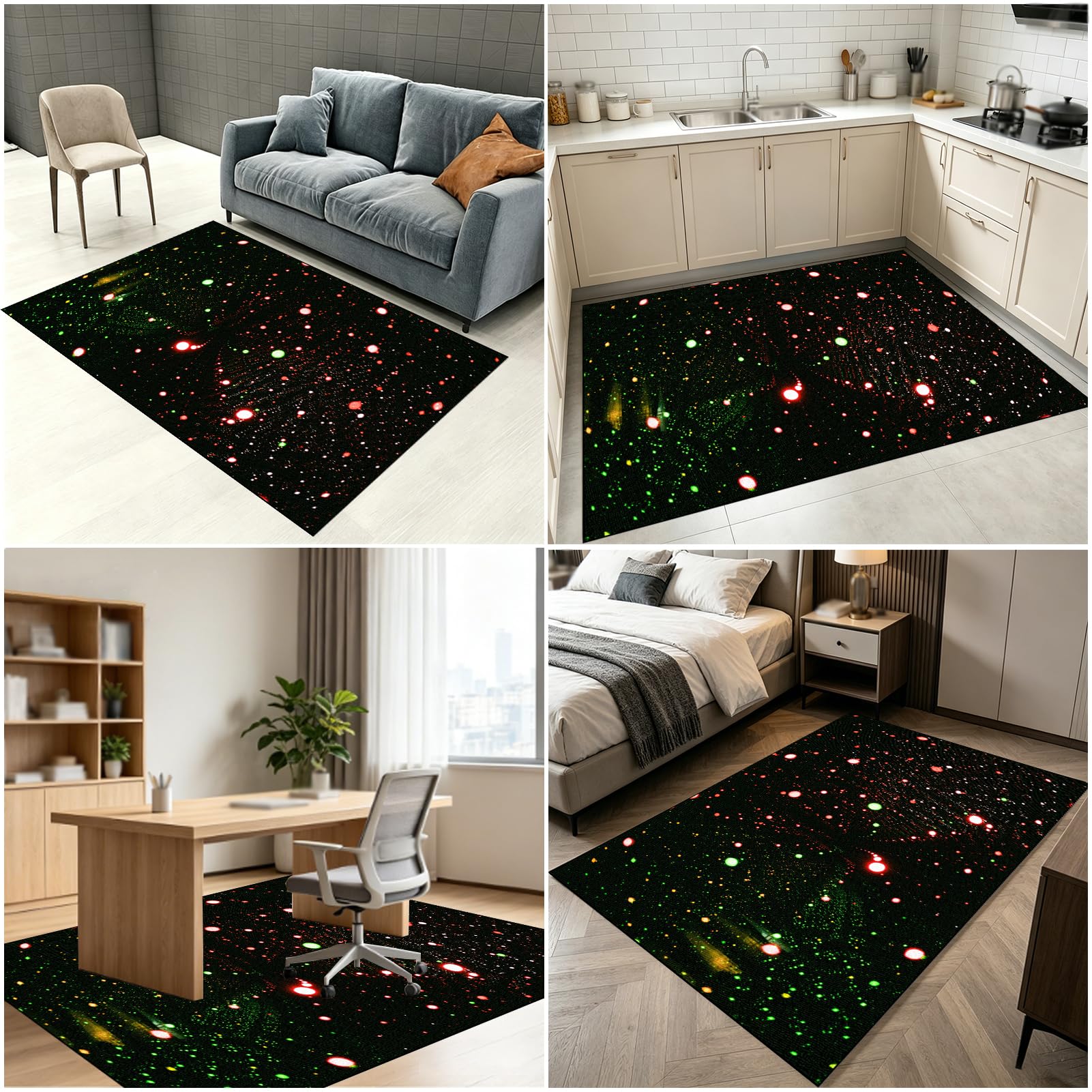 Alfombra Gaming Suelo, Alfombra para Silla de Oficina para Suelos Duros, Alfombrilla Protector Suelo Silla Ruedas, Alfombrilla de Escritorio para Parquet 90 x 140 cm