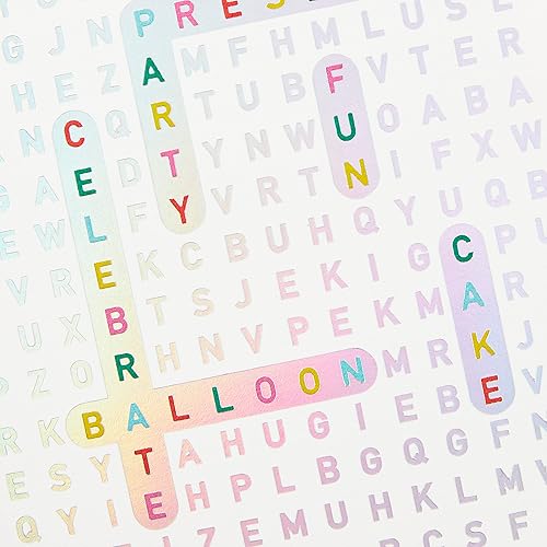 Miniatura 5 de Hallmark Surtido de tarjetas de cumpleaños, 16 tarjetas con sobres (regalos, búsqueda de palabras, globos)