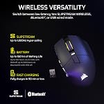 CORSAIR Scimitar Elite Wireless SE MMO PC Gaming Mouse – 33,000 DPI, 16 Programmable Buttons, Key Slider, Elgato Virtual Stream Deck, 1,000Hz Polling, Up to 150-Hour Battery – Gunmetal | 33,000 DPI, 16 programmable buttons, key cursor, Elgato Virtual