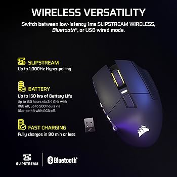 Amazon.com: Corsair Scimitar Elite Wireless SE MMO PC Gaming
