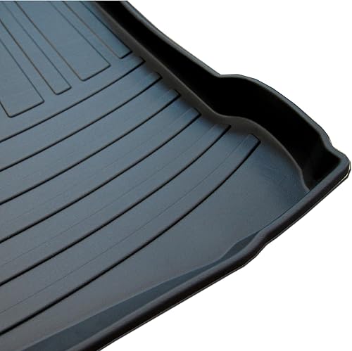 Miniatura 2 de TuningPros CTM-806 - Alfombrilla antideslizante para maletero de ajuste personalizado, color negro, juego de 1 pieza compatible con Audi Q3 8U