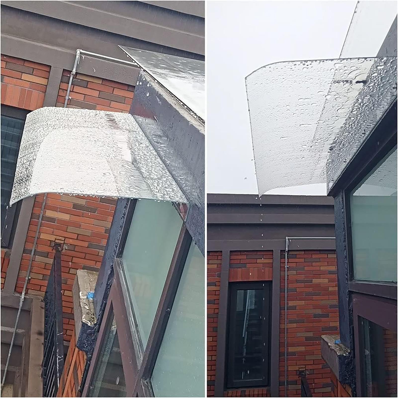 YVYKFZD 屋根庇 ひさし 雨よけ テラス屋根 雨よけ 屋根、湾曲した 