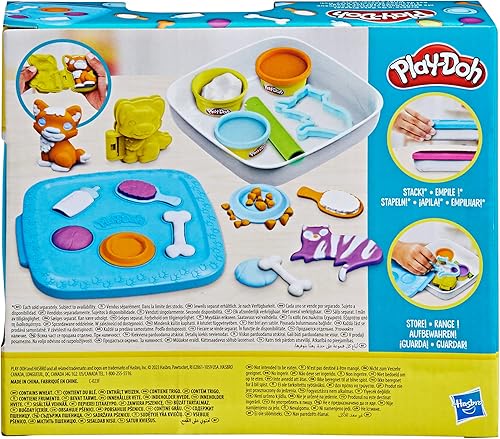 Miniatura 4 de Play-Doh Create 'n Go - Juego de mascotas, 4 colores y contenedor de almacenamiento, juegos de juguetes de animales, rellenos de cestas de Pascua,