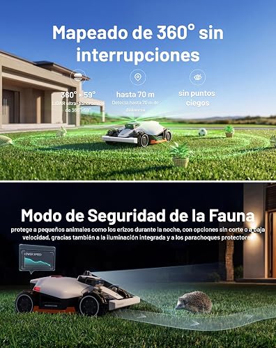 Mammotion LUBA 3 AWD 1500 Robot Lawn Mower with Washing Stand for Lawnmowers, LiDAR 360° + Dual Camera with AI Control, 80% Slopes, Multi-Zone Management up to 15 Zones - 3