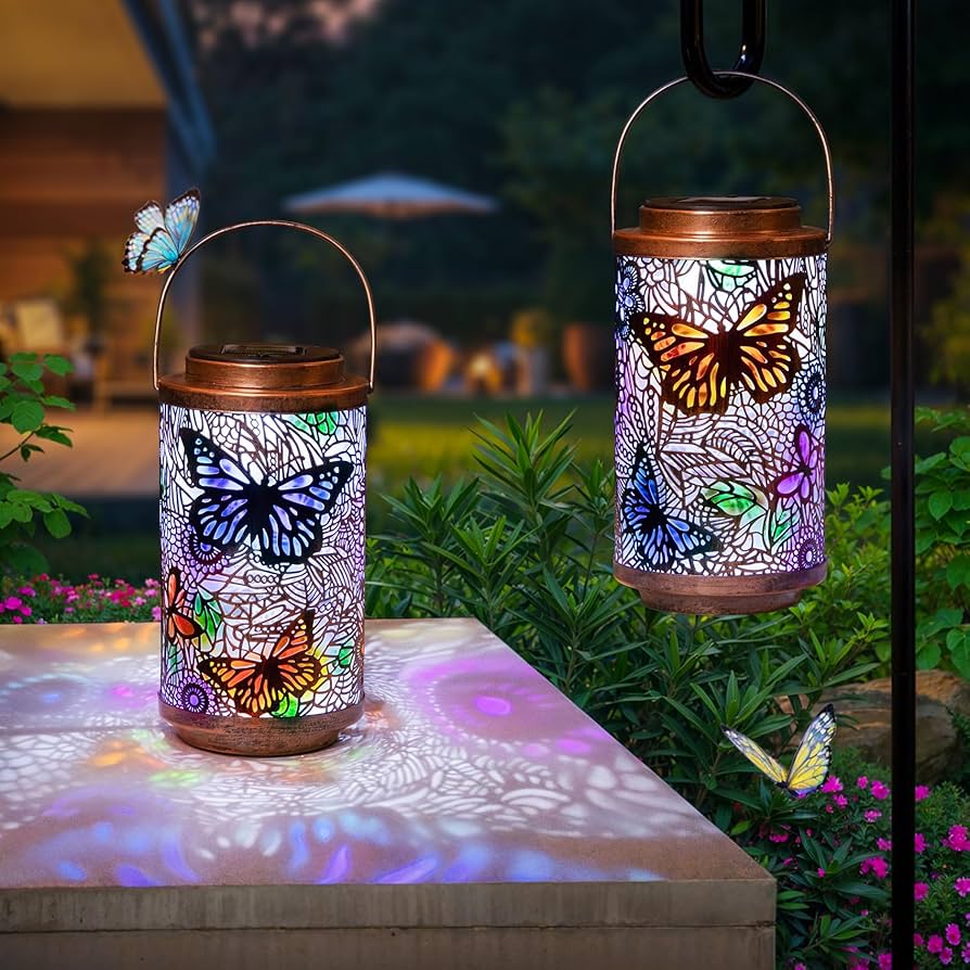 Amazon.com: 2Pack Solar Outdoor Lanterns Waterproof