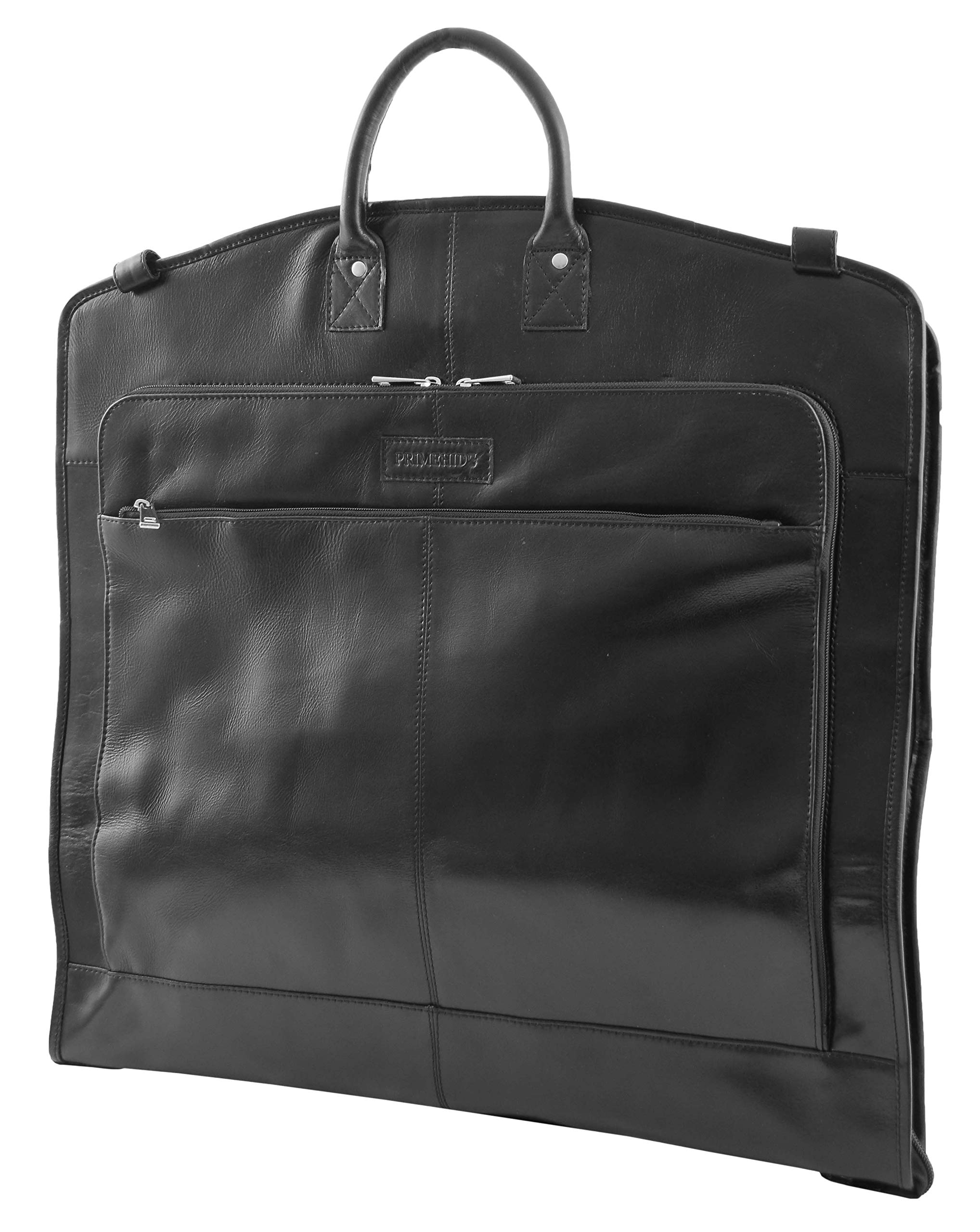 Lujo Cuero Traje Portador Que no engorda Viaje Prenda Vestido Bolsa Taipei Negro