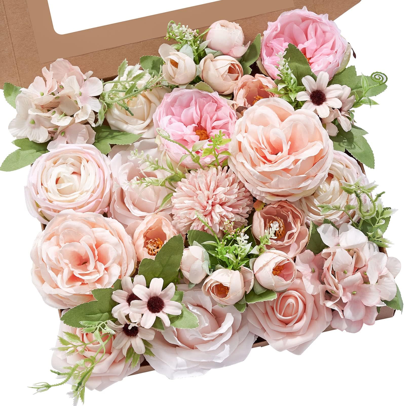 Artificial Flowers Combo Box Set DIY Bouquet Centerpiece