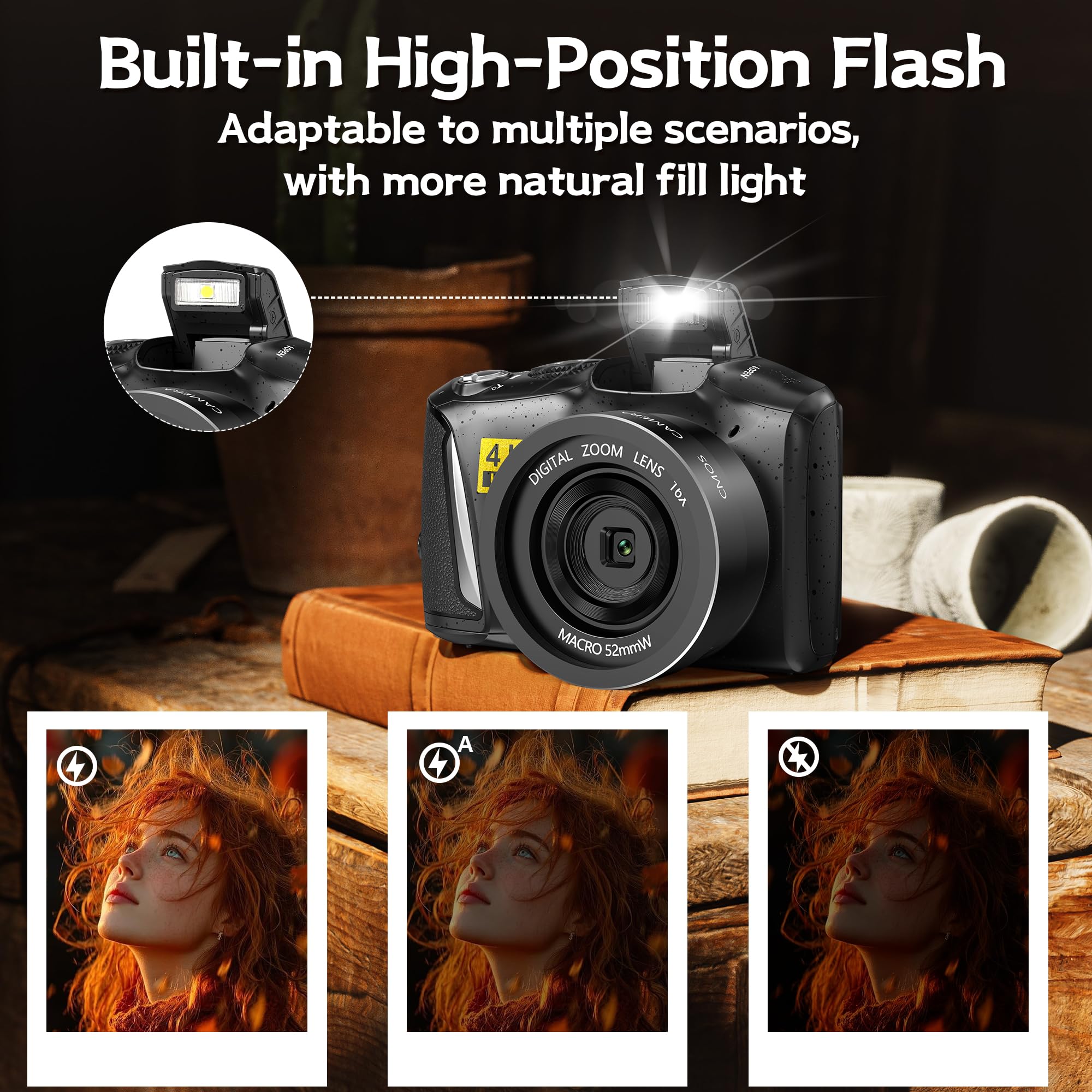 DEX Appareil Photo 4K Appareil Photo Numérique 4K Pour La Photographie