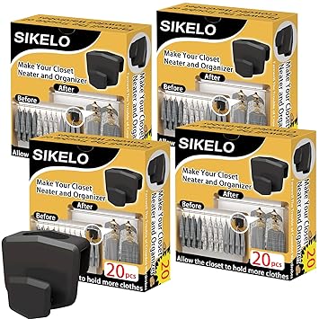 80 Pcs Clothes Hanger,Space Hanger Saving Closet Organizers and Storage Shelves,Hanger Connector Hooks