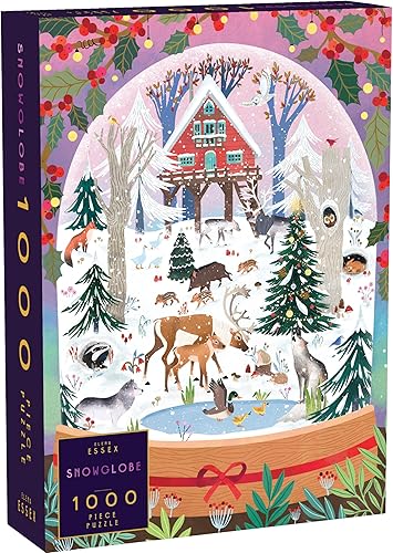 Rompecabezas de Navidad  Bola de nieve  Rompecabezas de Navidad de 1000 piezas  Puzzles para adultos 1000 piezas  Sierras de calar tamaño 28 x 20