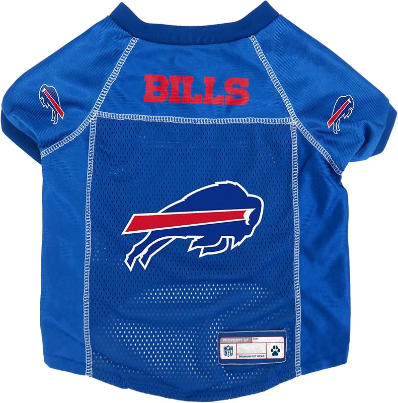 Camisa Pet NFL Buffalo Bills Littlearth em Poliéster, Tamanho Médio