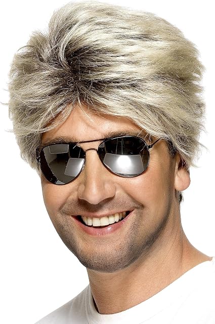 Smiffy's Men's 80's Street Wig Short and Straight