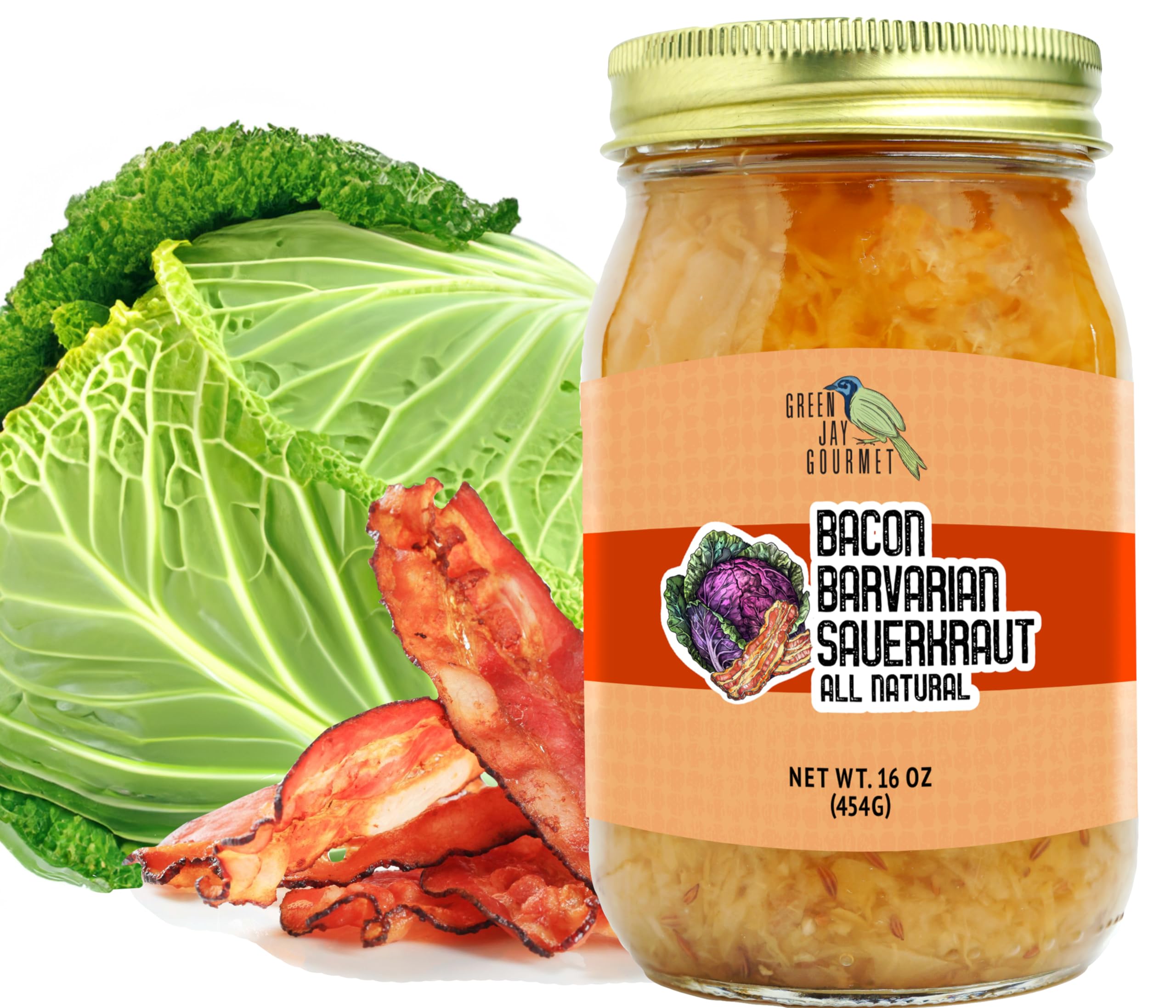 Amazon.com: Green Jay Gourmet Relish - Bacon Sauerkraut Relish