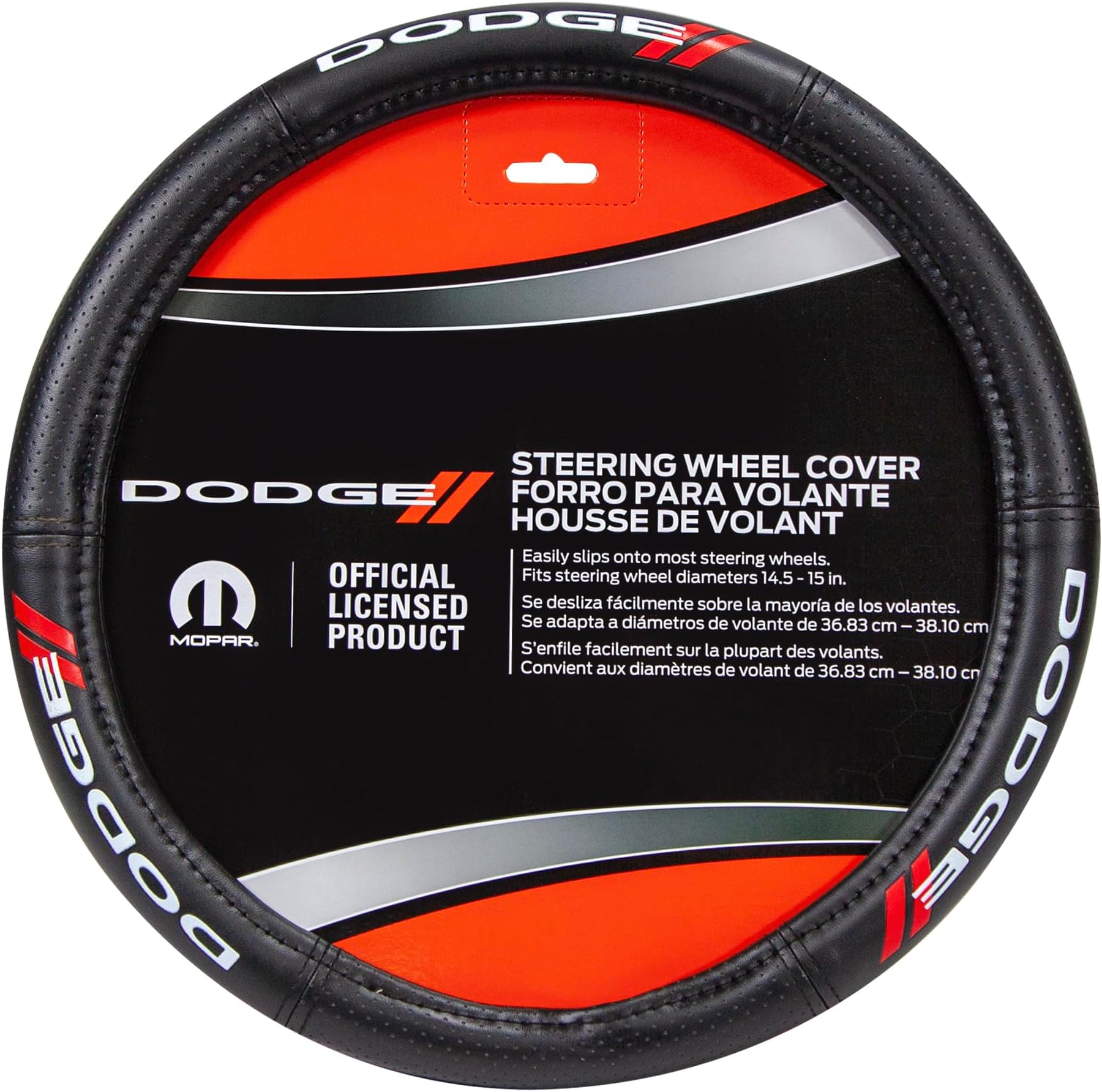 006726R01 Dodge Elite Series Black Steering Wheel Cover